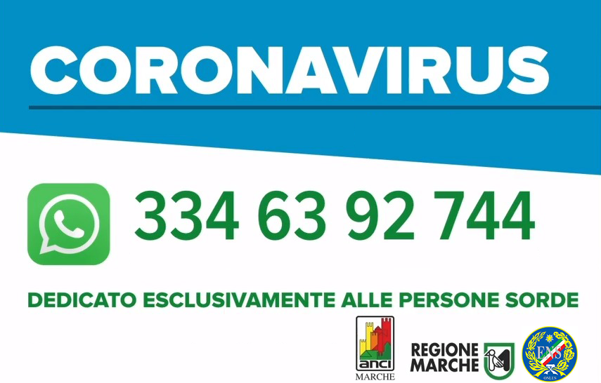 Immagine numero verde covid 19 persone sorde